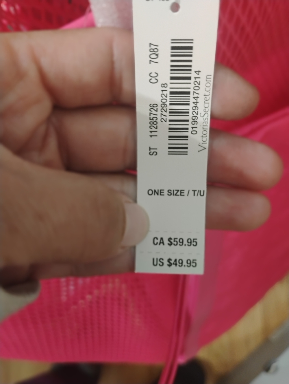 Victoria Secret Mesh Tote Bag And Pouch Set - Picture 9 of 10